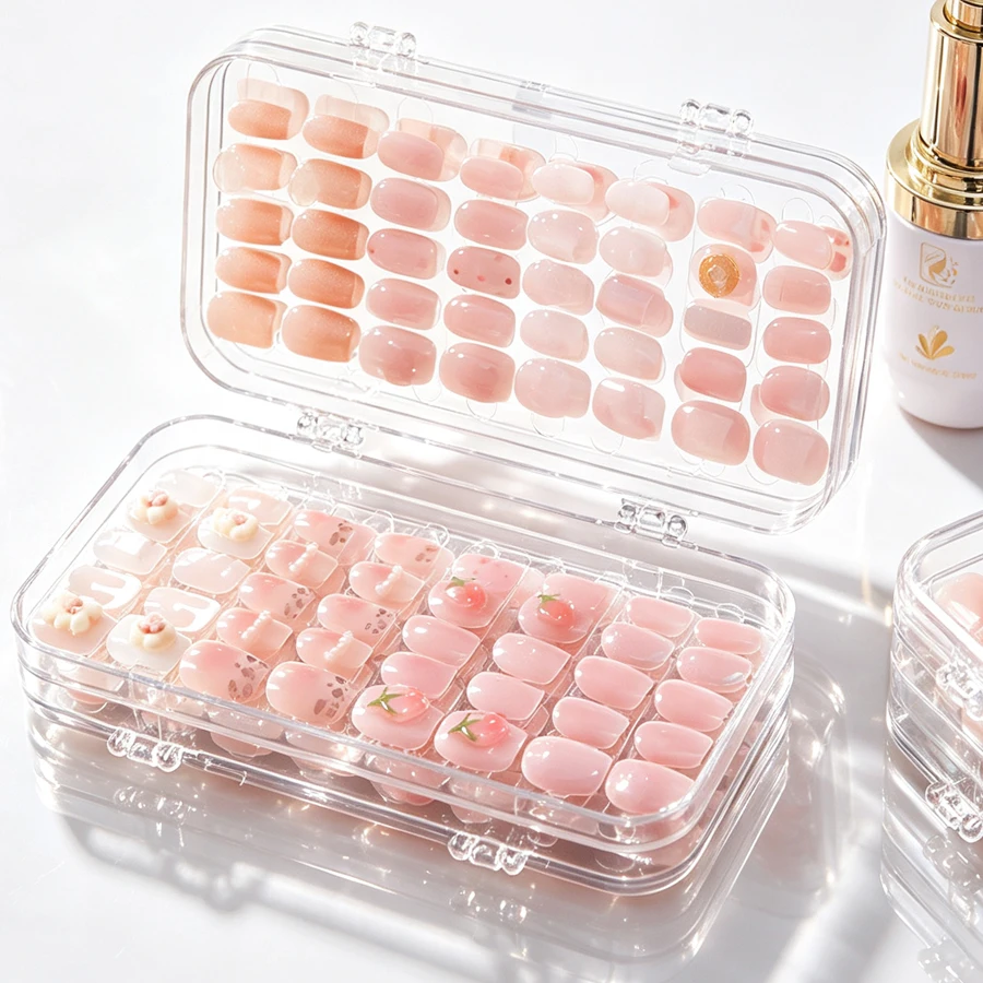 Nail Art Viral - Boîte de rangement transparente pliable pour