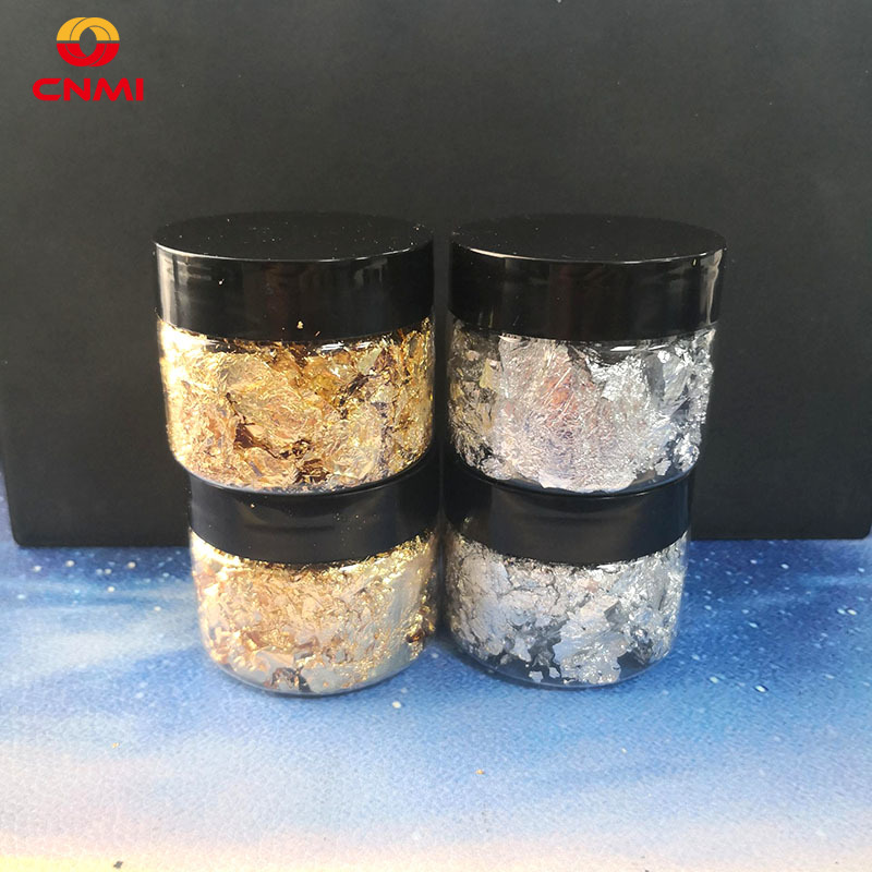 Nail Art Gold - Flocons de cuir chevelu doré, remplissage