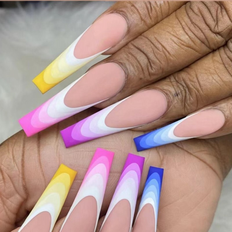 Nail Art Y2K - Faux ongles courts et moyens pour