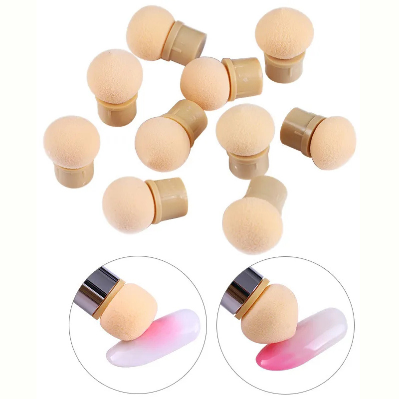 Dip Powder Nail - Têtes d'éponge rondes et pointues, remplacement