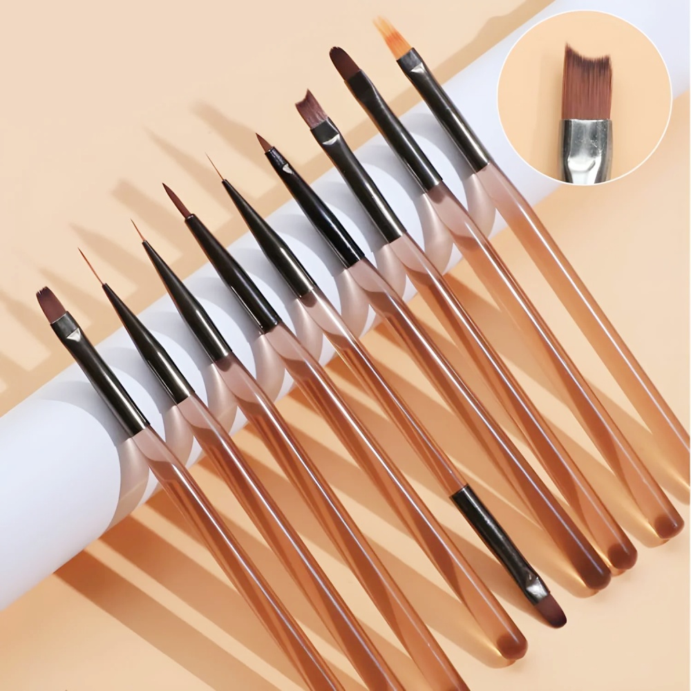 Nail Art Viral - 9 pièces brosse à ongles pour