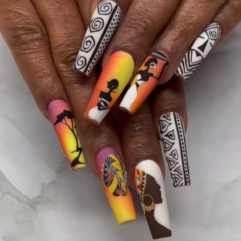 Faux ongles mi-longs pour femm - Nail Art Y2K avis et prix