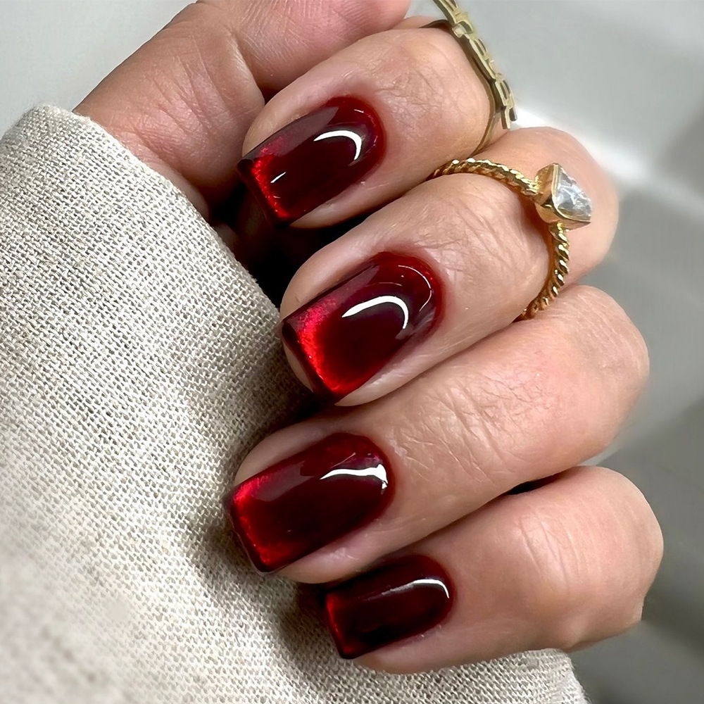 24 faux ongles rouges bordeaux - Nail Art Red Wine avis et prix