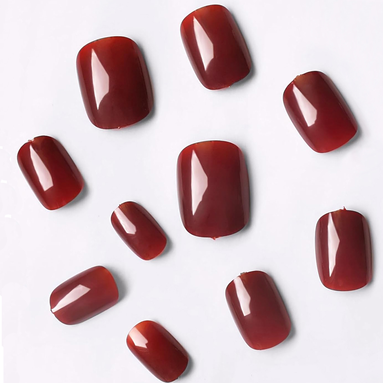 Faux ongles courts et carrés,  - Nail Art Red Wine avis et prix