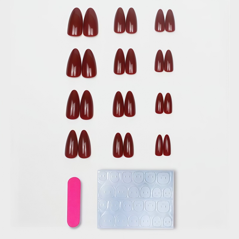 Nouveauté 2026 – 24 faux ongle - Nail Art Red Wine avis et prix