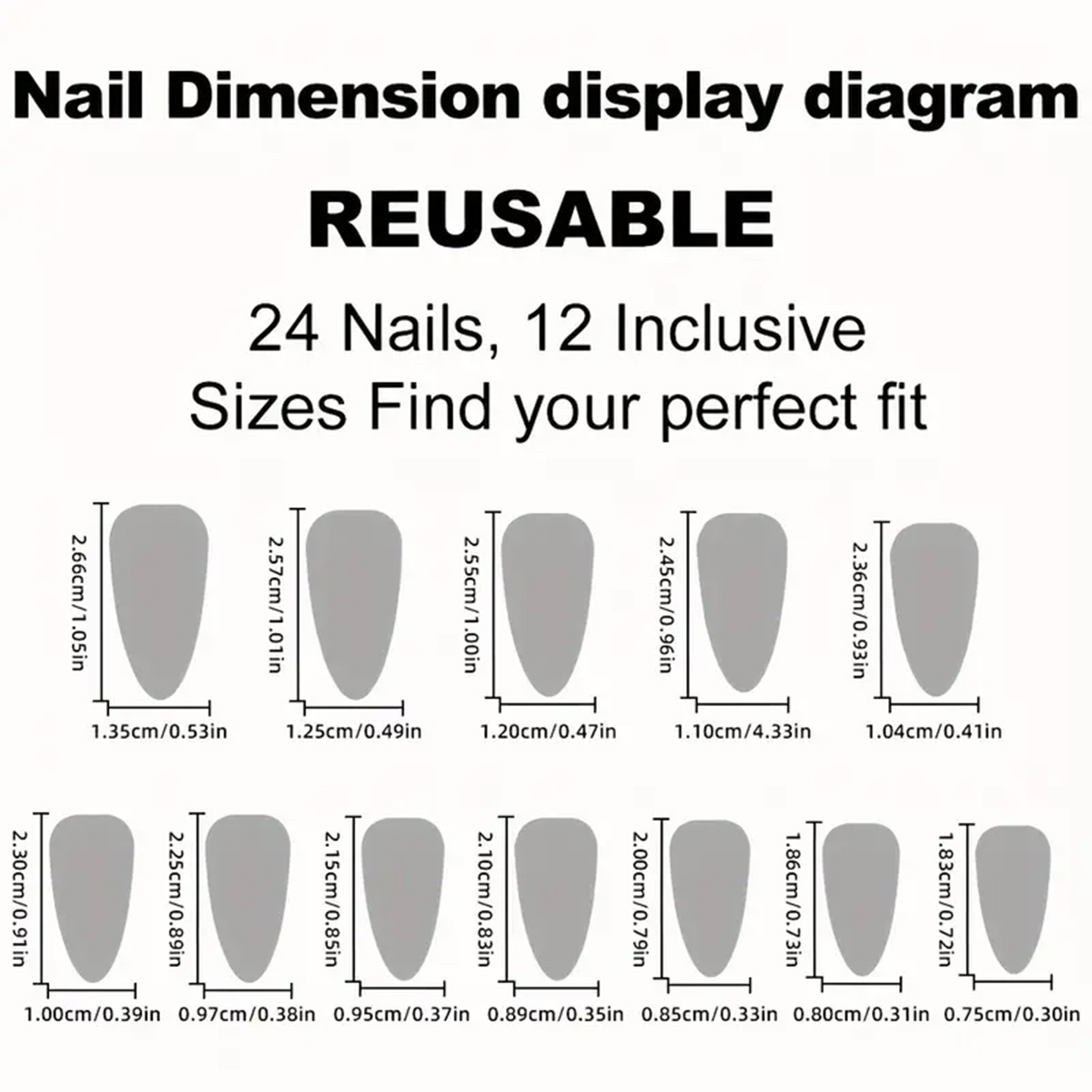 24 faux ongles en amande à pre - Nail Art Gold avis et prix