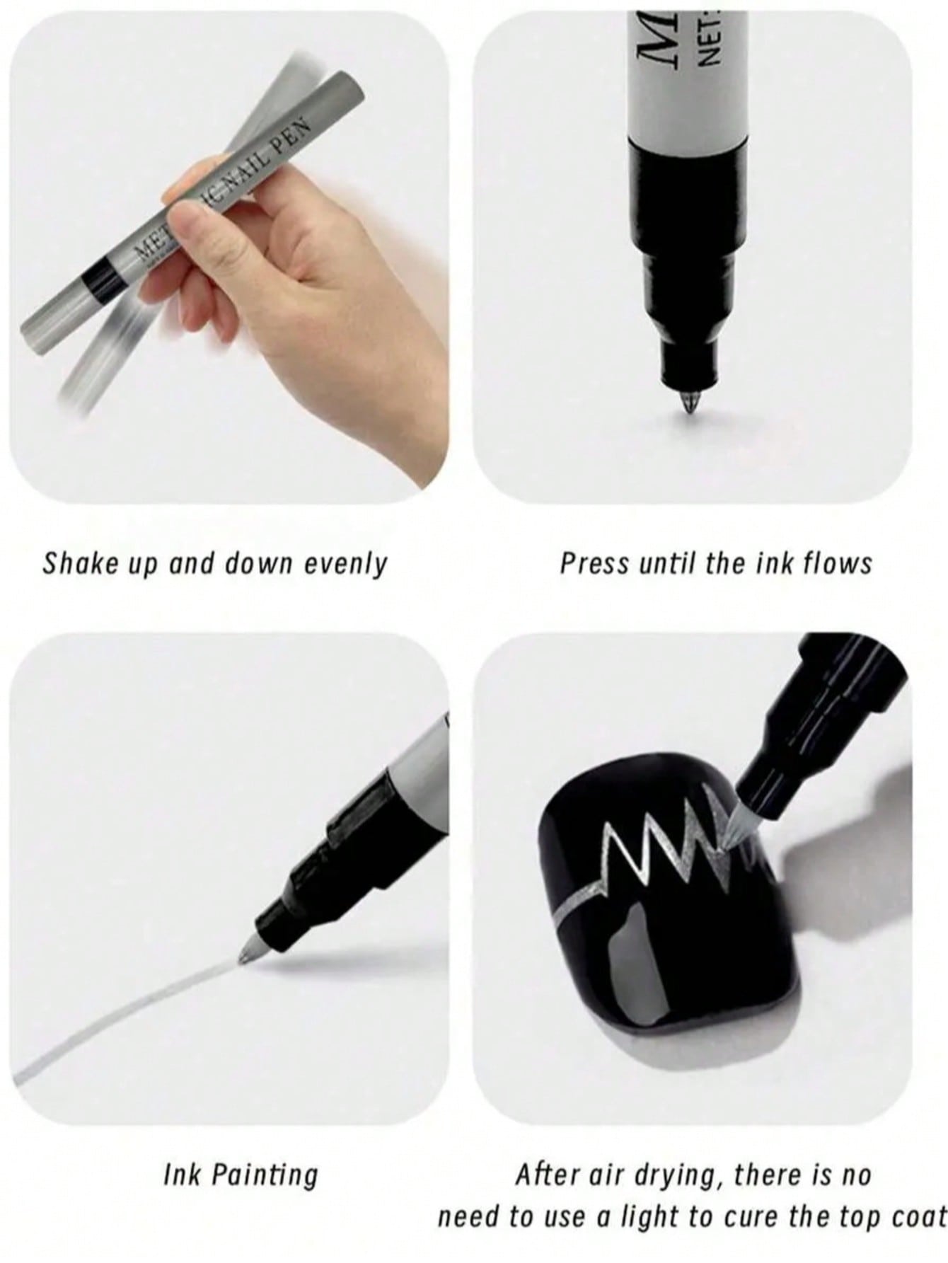 Stylo pour nail art 0,8 mm, 1  - Nail Art Gold avis et prix