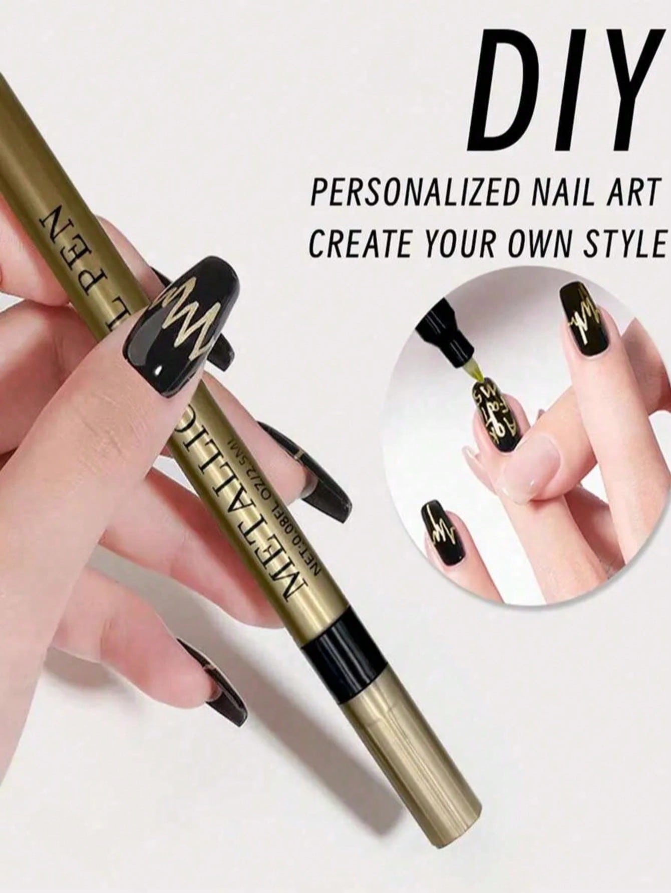 Stylo pour nail art 0,8 mm, 1  - Nail Art Gold avis et prix