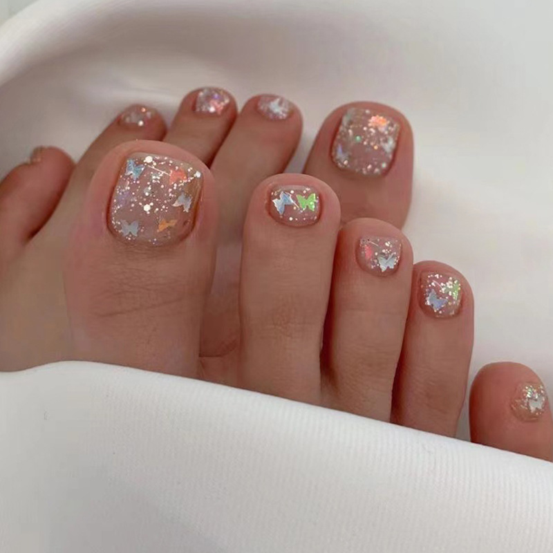 24 faux ongles de pieds courts - Nail Art Red Wine avis et prix