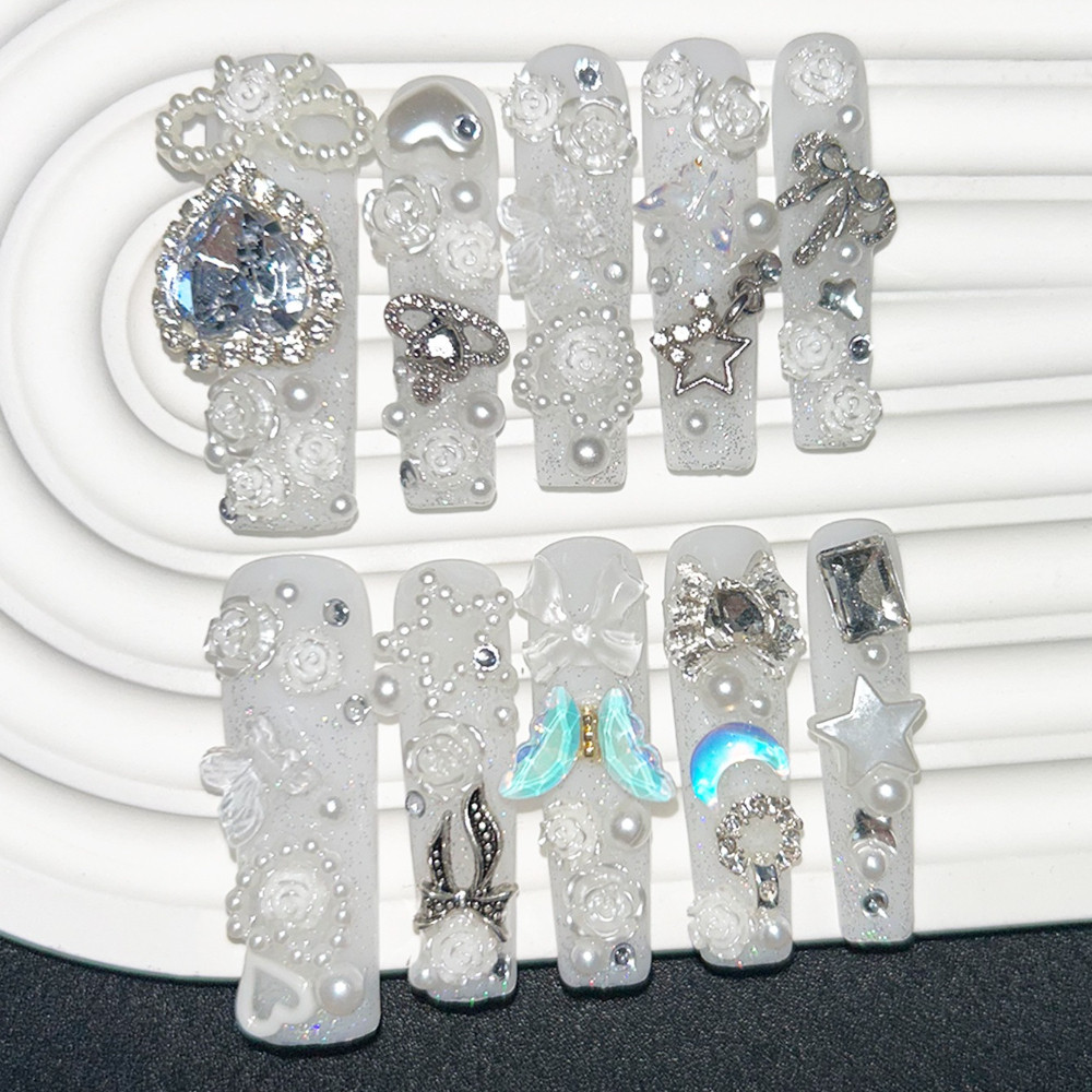 10PCS Faux Ongles à Presser Fa - Nail Art Y2K avis et prix
