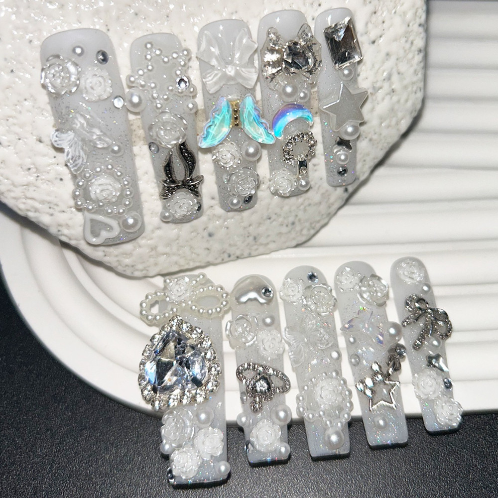 10PCS Faux Ongles à Presser Fa - Nail Art Y2K avis et prix