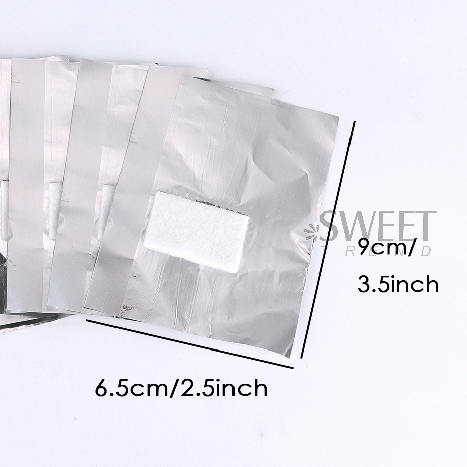 50/100 pièces de feuilles d'al - Nail Art Remover avis et prix