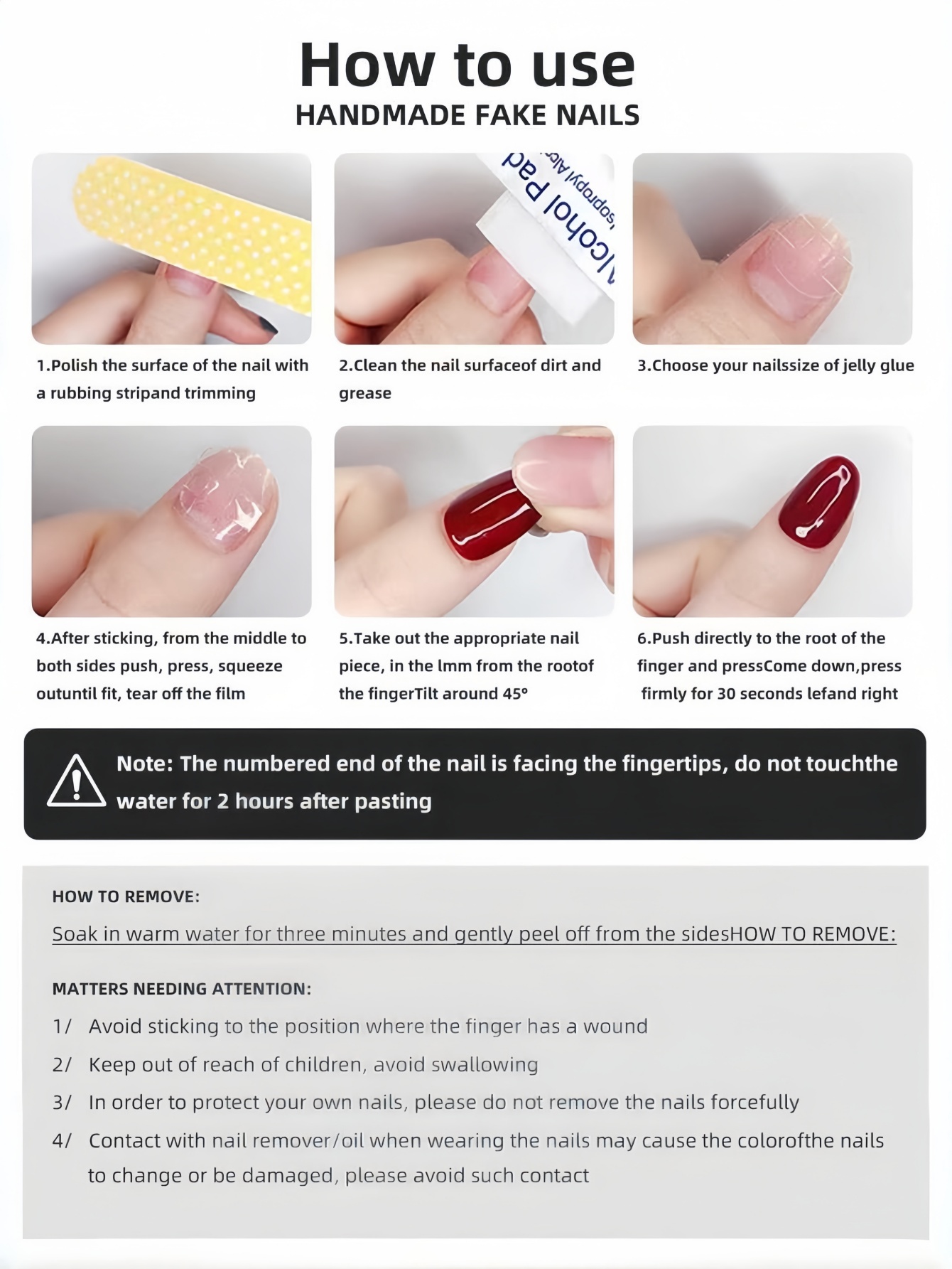 10 pièces de faux ongles court - Nail Art Gold avis et prix