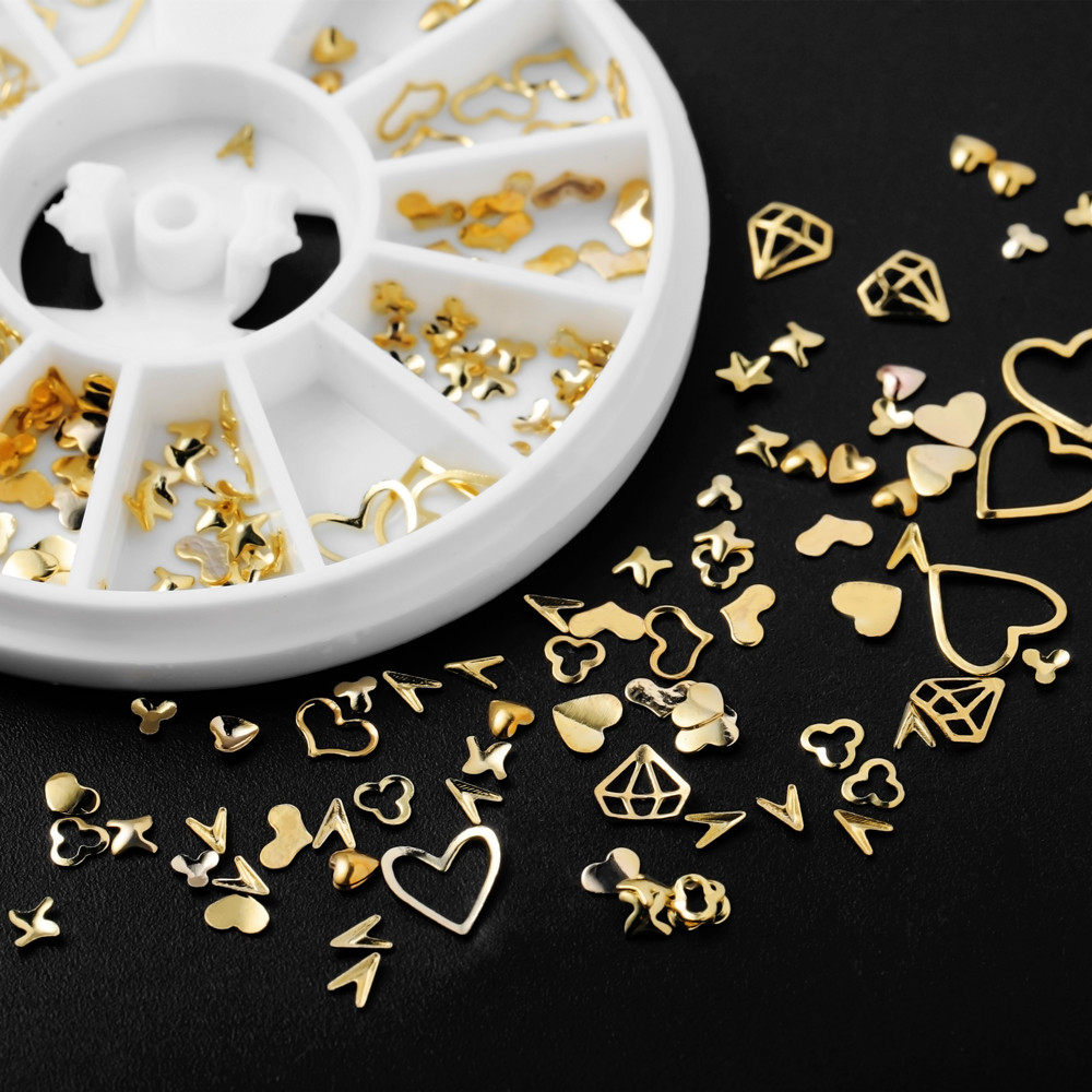 1 boîte d'or Nail Art paillett - Nail Art Gold avis et prix