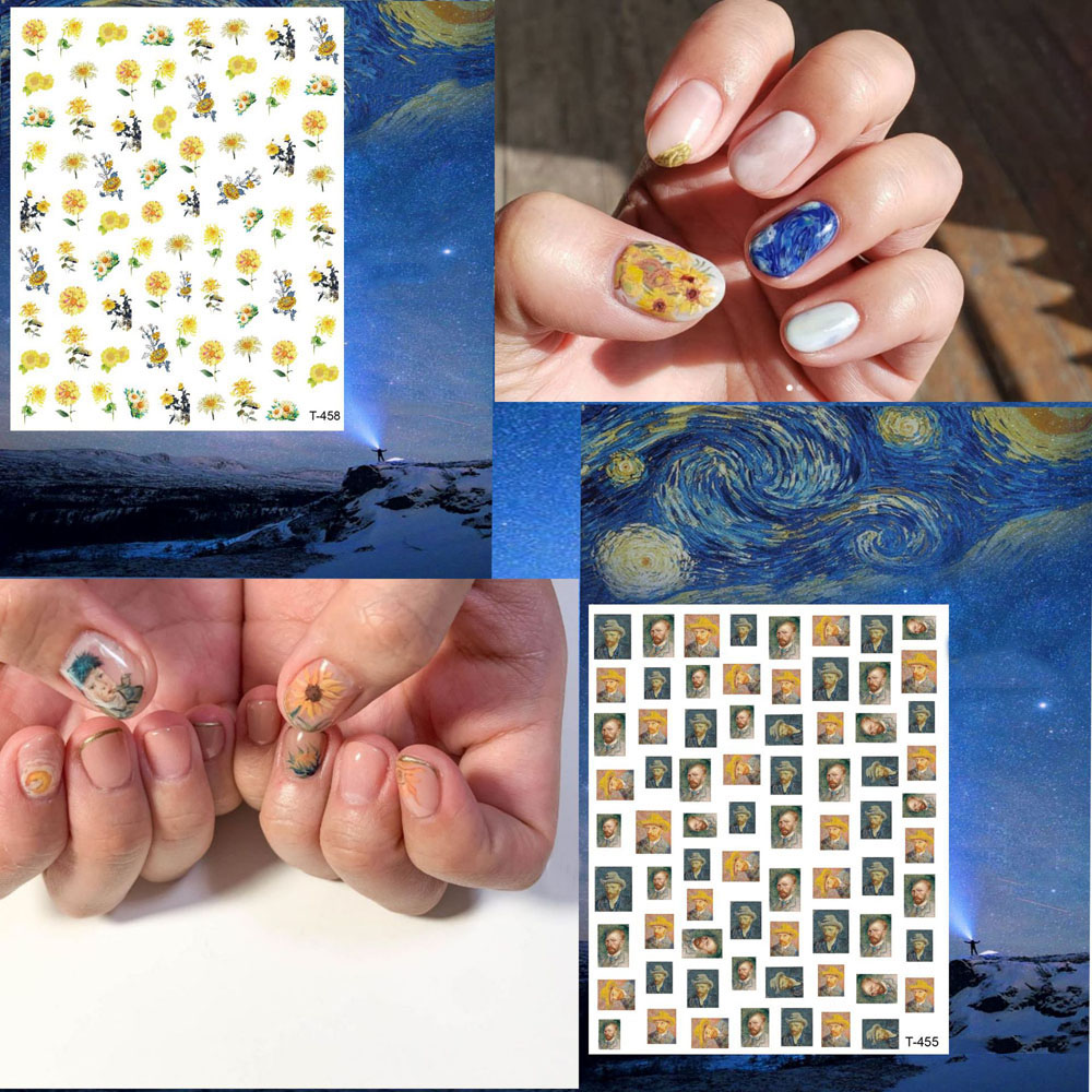 Van Gogh Night Romantic Nail A - Nail Art Van Gogh avis et prix