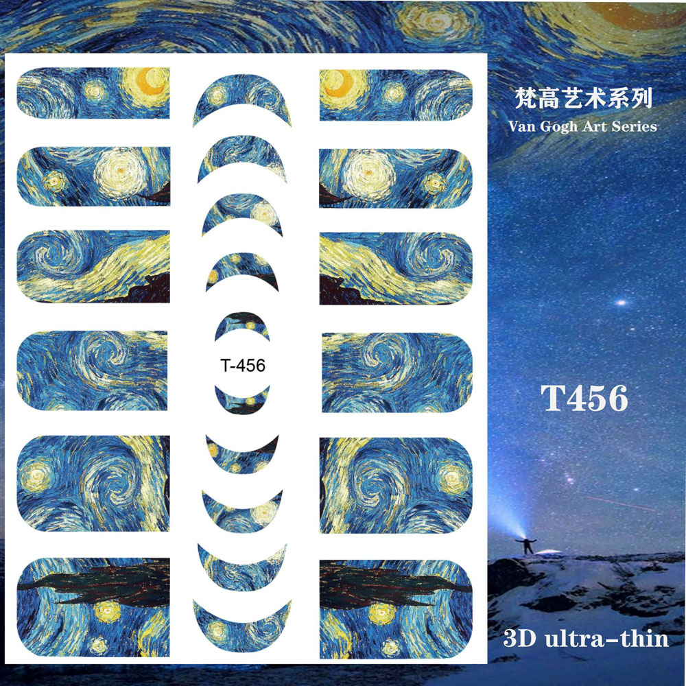 Van Gogh Night Romantic Nail A - Nail Art Van Gogh avis et prix
